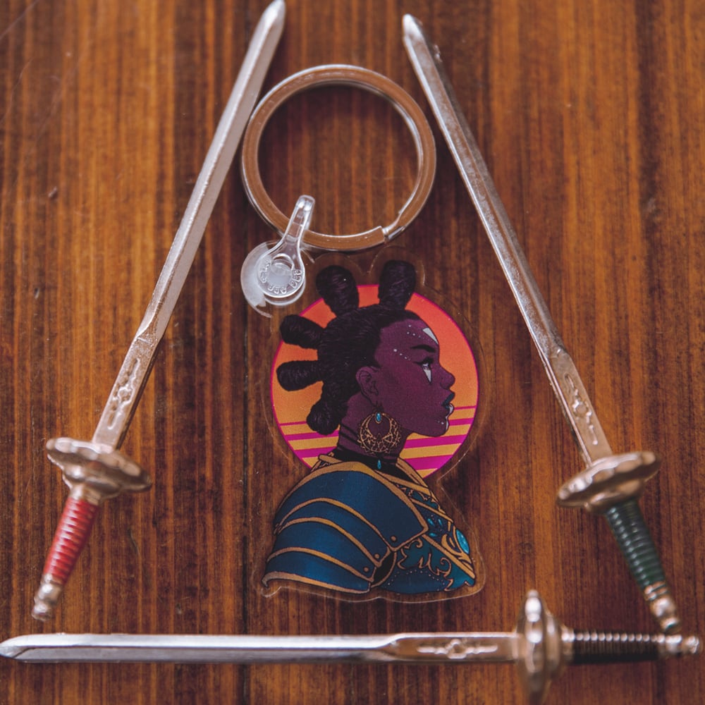 Image of Dame Amari - Keyring