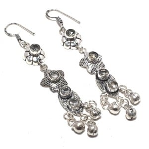 Image of White Topaz Earrings