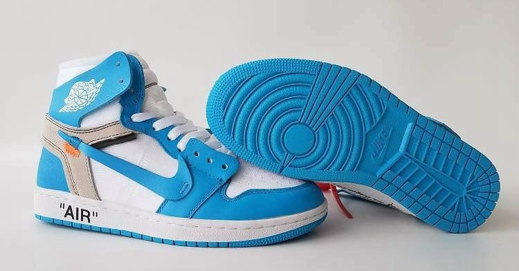 Jordan 1 x on sale off white university blue