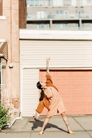 Image of Kinikin Cardigan of Mohair + Merino Italian wool  (in colour Autumn Leaves)