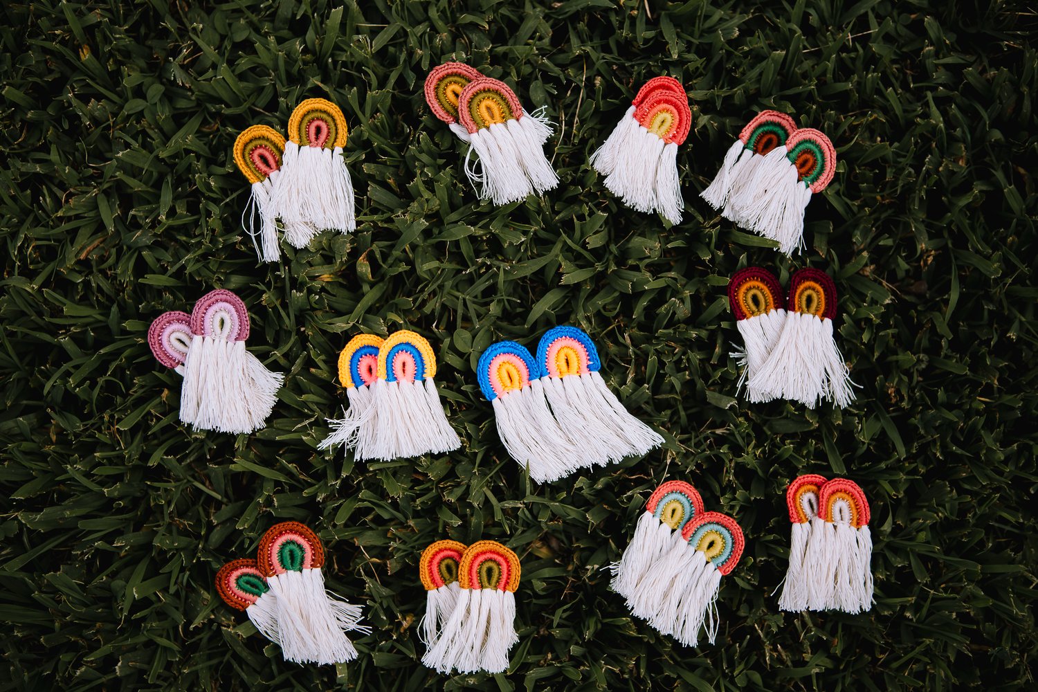 Image of Boho Rainbow Earrings