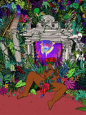 Ensnared in The Mysteries of the Amazon Jungle print