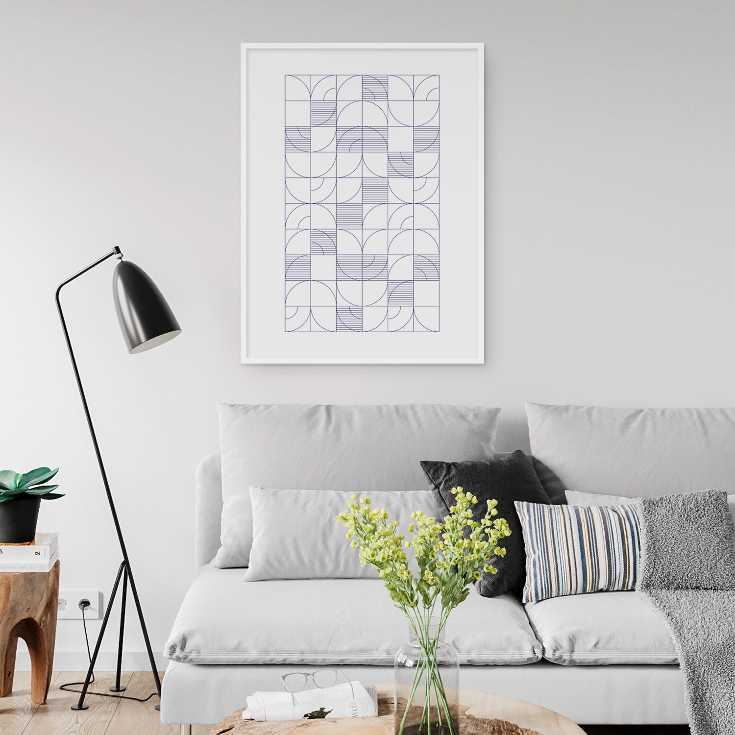 Image of Geometric Harvest Art Print