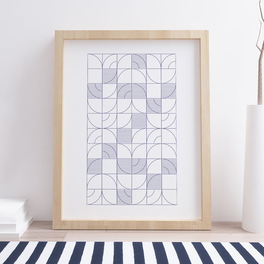 Image of Geometric Harvest Art Print