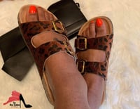 Image 3 of "Luckie" Leopard buckle slides 
