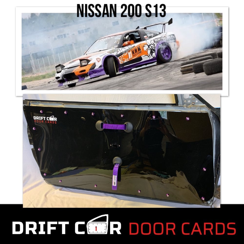 Image of Nissan S13 Drift Car Door Cards - New handle design