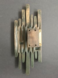Image 4 of  Large Brutalist Bronze Door Handle, Mid-20th Century European