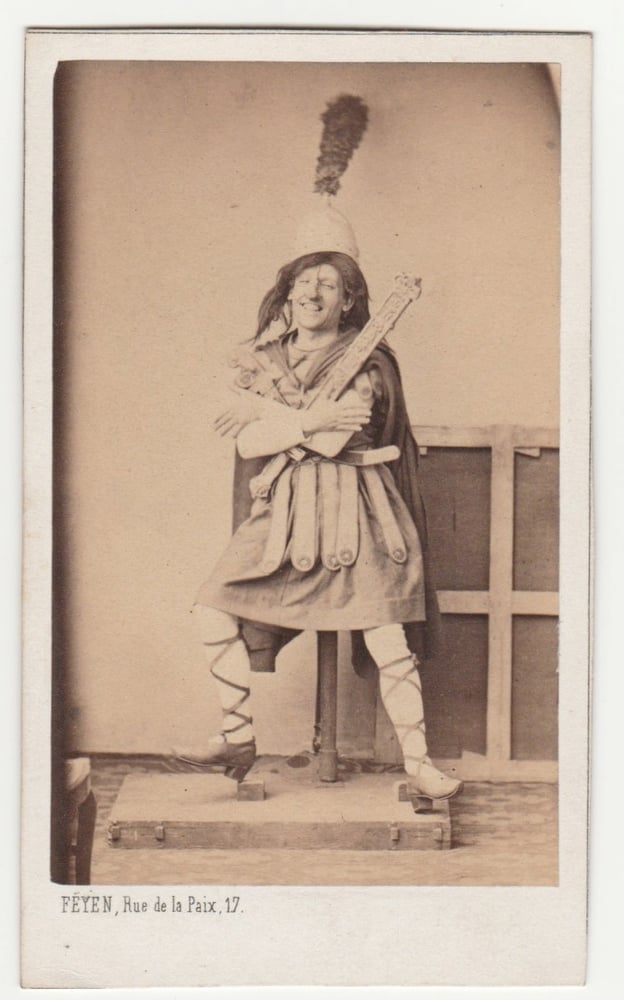 Image of Feyen: funny portrait of an actor, ca. 1860