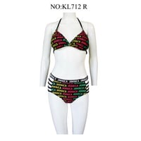 Rasta highwaist jamaica jamaica bikini