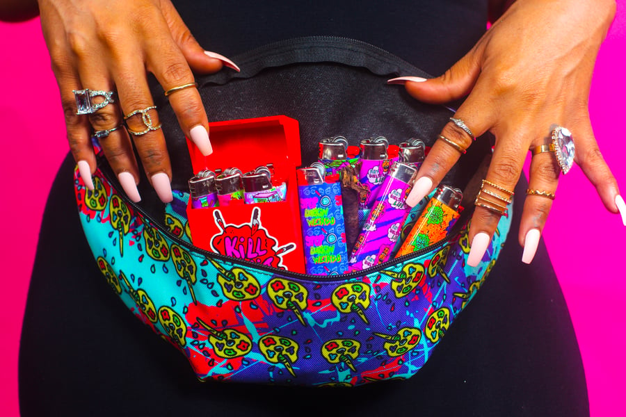 Image of Trippy Paint Palette Fanny Pack