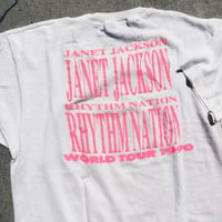 Image 2 of Original 1990 Janet Jackson Rythm Nation Tour Tee.