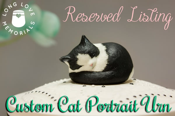 Image of Reserved for K.F. - Custom Pet Portrait Urn