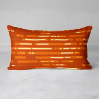 Image 1 of Mid-Century Sunset Rectangular Throw Pillow