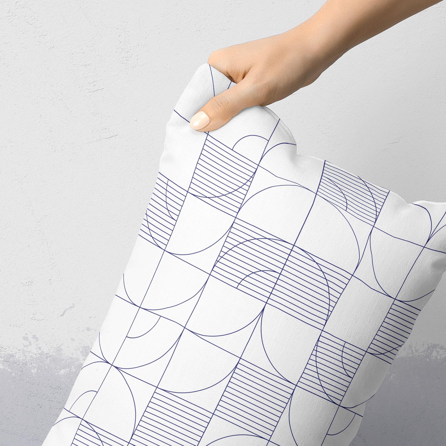 Image of Geometric Harvest Rectangular Throw Pillow