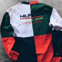 Image 2 of Original 90’s Tommy Hilfiger Sailing Gear Patchwork Button Up.