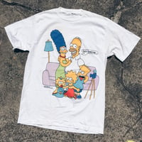 Image 1 of Original 1989 Simpson’s Family Photo Potrait Tee.