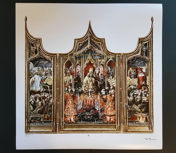 Image of GHOST PREQUELLE TRIPTYCH LIMITED ARTPRINT