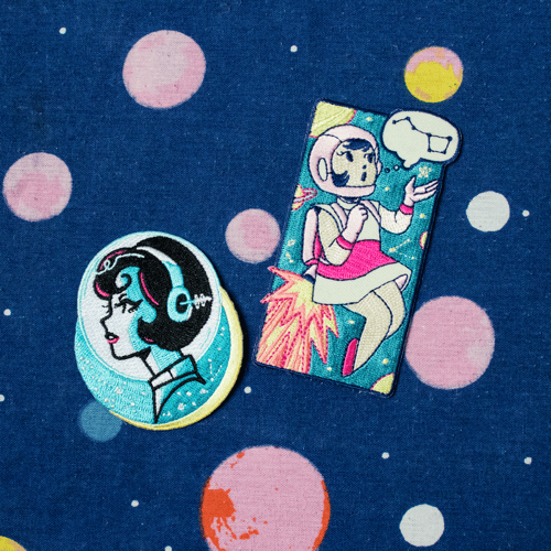 Image of Retro Space Profile Patch