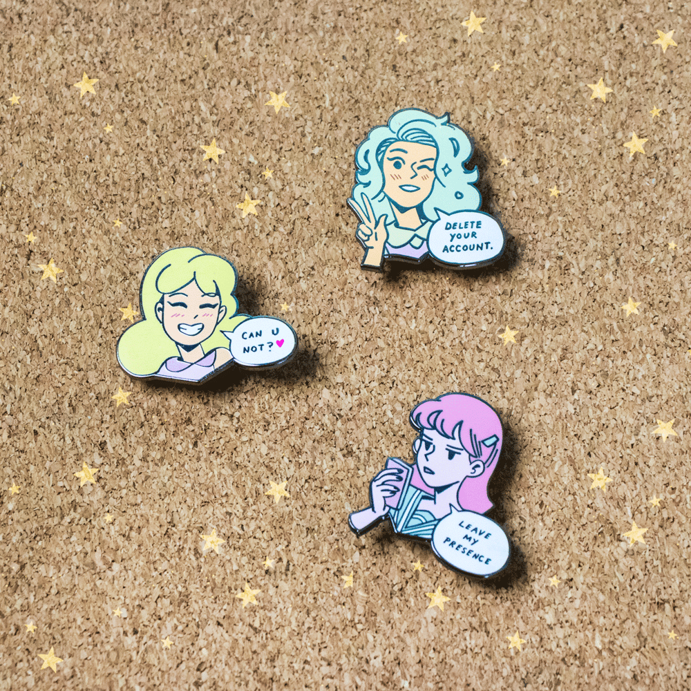 Image of Passive Aggressive Enamel Pins