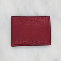 Image 2 of BIFOLD Wallet - Burgundy & Blue