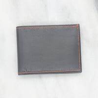 Image 2 of BIFOLD Wallet – Light Grey & Grey & Orange