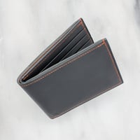 Image 1 of BIFOLD Wallet – Light Grey & Grey & Orange