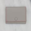 TRIFOLD Wallet with Snap – Light Grey & Pink
