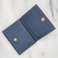 Image 2 of TRIFOLD Wallet with Snap – BLUE & BRONZE