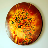 Image 2 of Original Canvas - Sunburst - 31.5" diameter