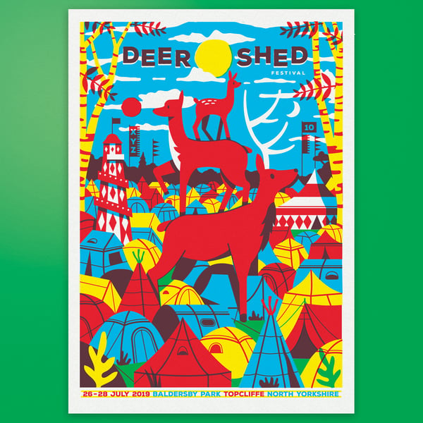 Image of Deer Shed Festival Poster 2019