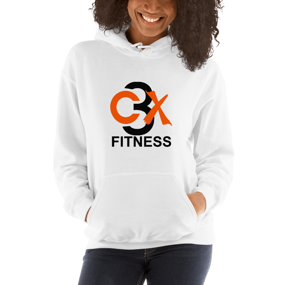 C3X Fitness Hoodie (White) UNISEX