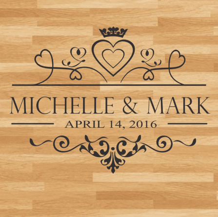 Image of Wedding Dance Floor- Personalized  Decal Only