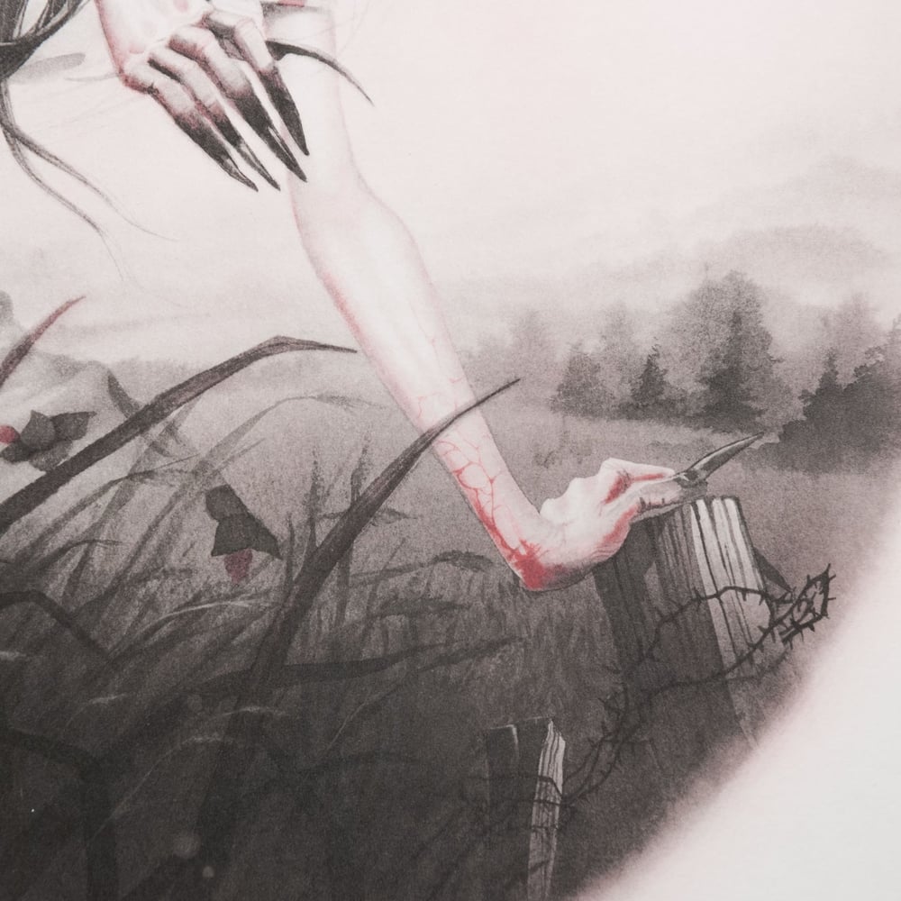 Image of AP 4/5, "Yee Naaldlooshi (Skinwalker) Intaglio print