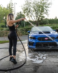 @Chelsterzzz washing her WRX