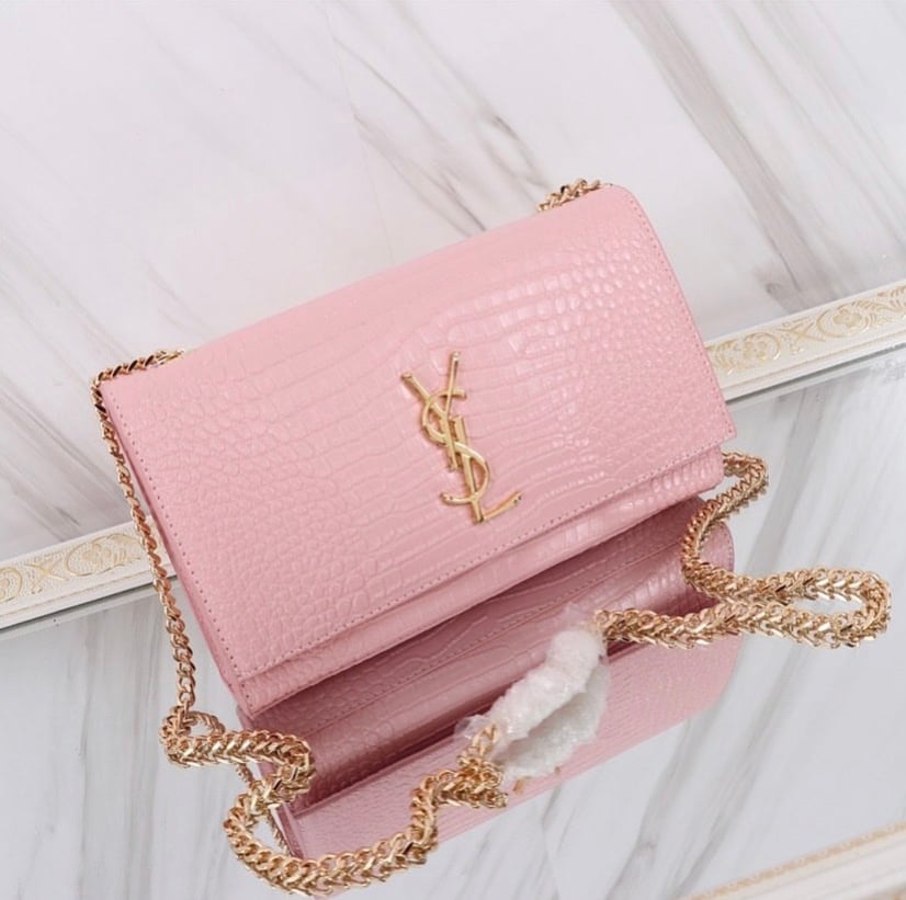 ysl pink clutch