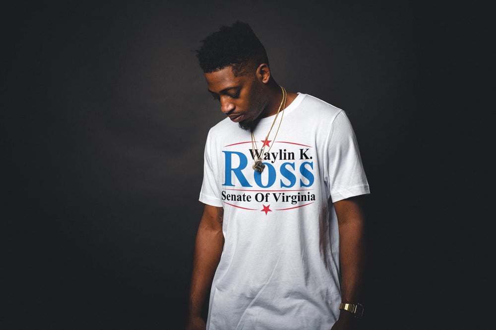 Image of Ross for Senate Adult Black T