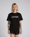 'LUVVER' BLACK T-SHIRT