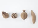 Vintage Raw Wooden Fruit #100