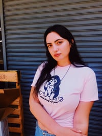 Image 1 of NEW Thinking of You Puppy Tee Pink