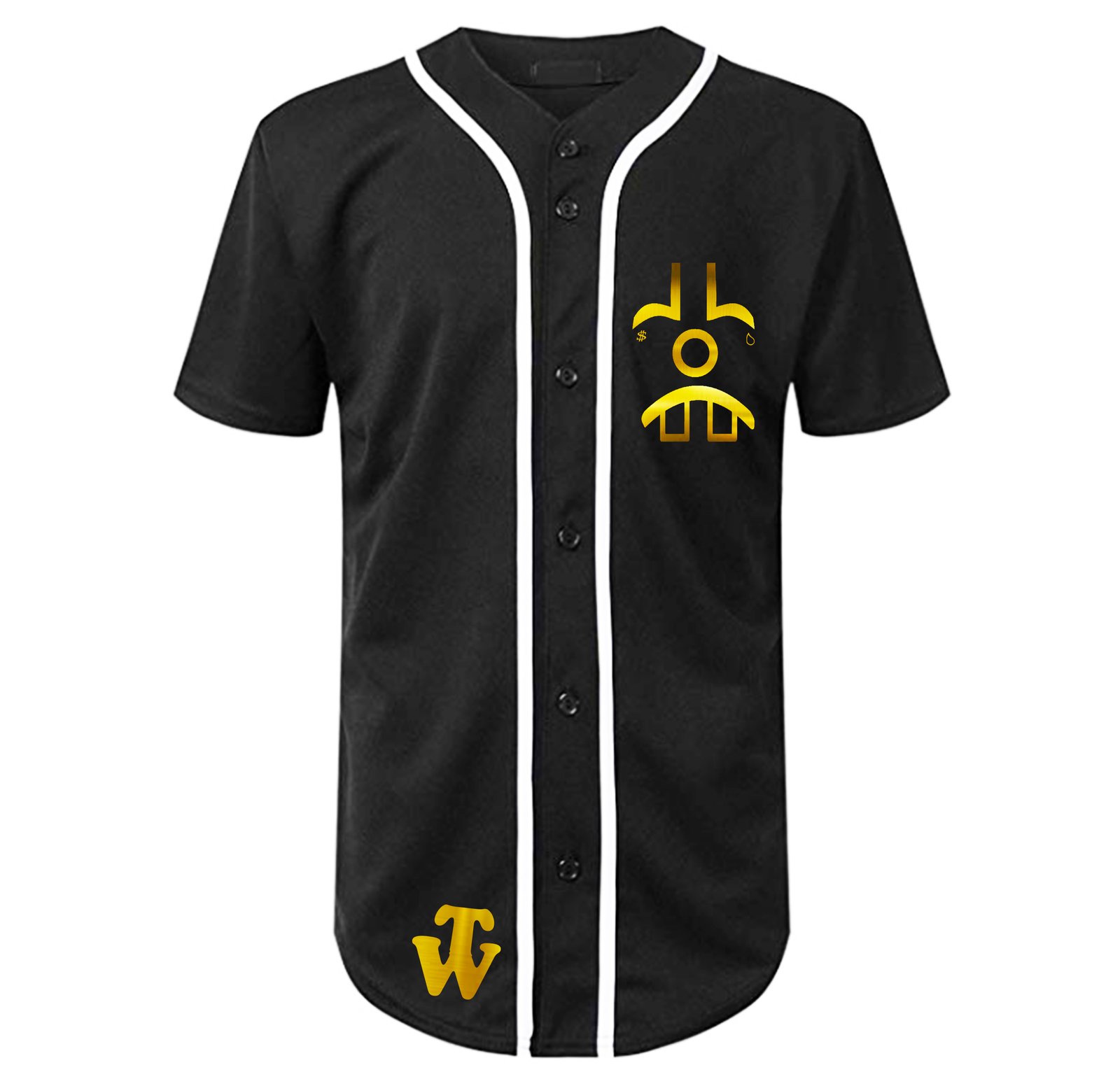 gold baseball jersey