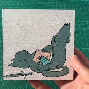 Image of Lazy Reader Painting 