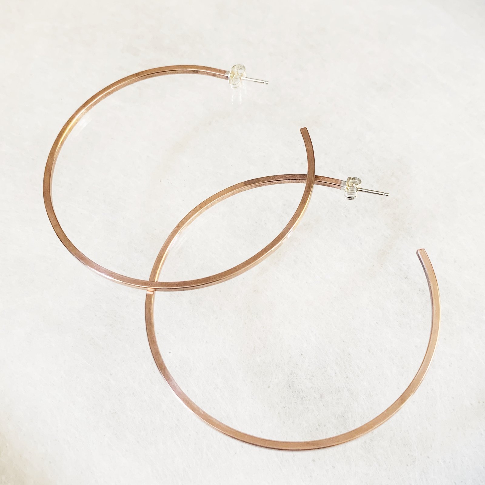 Round Copper Hoops | B.Link