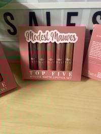 Image 2 of Modest Mauves TOP FIVE MOUSSE MATTE LIPSTICK SET