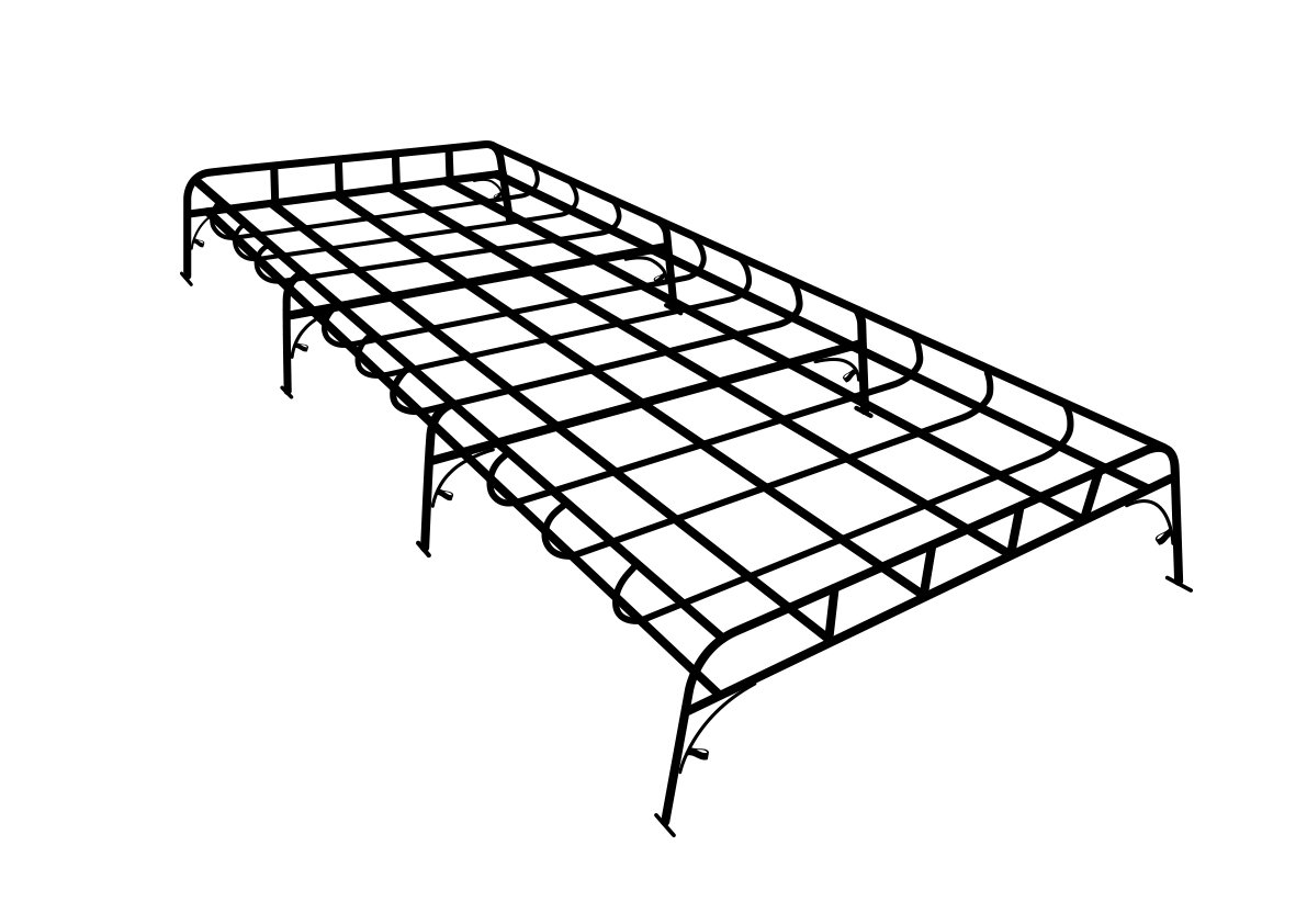 Image of Full length 8 leg rack