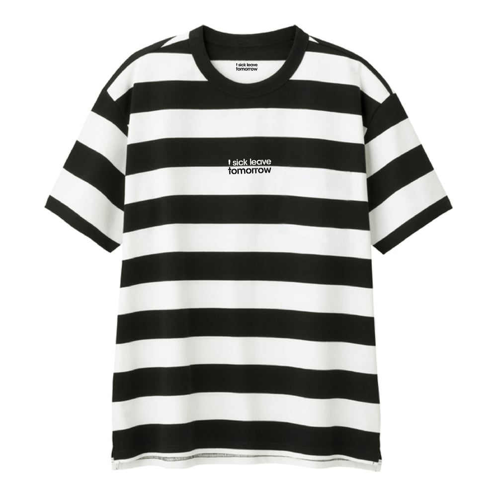 Image of ISLT Black and White Strip Tee