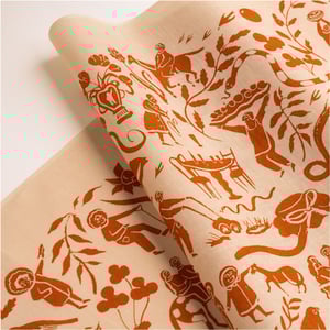 Image of Cotton Printed Japanese Tenugui