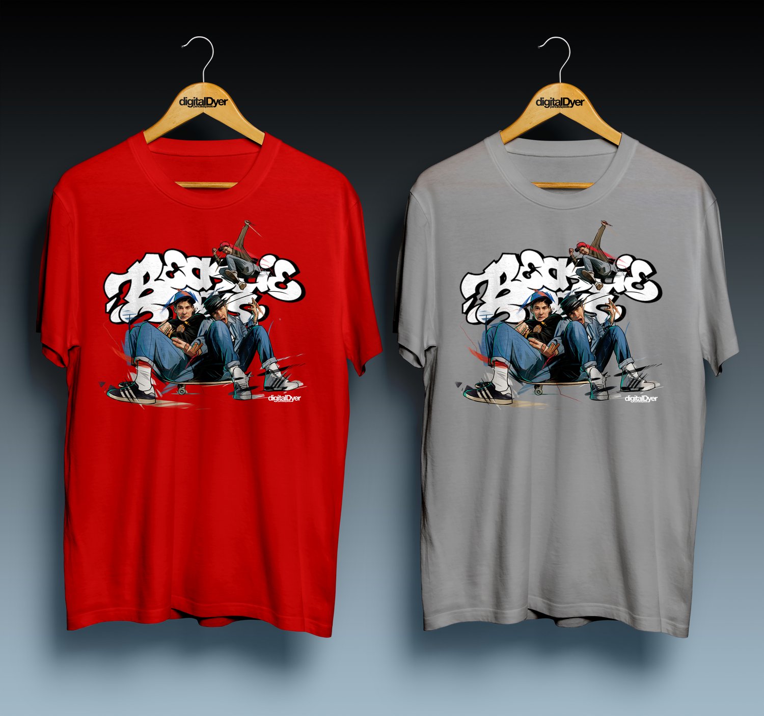 Image of Beasties Tee (RED/GREY)