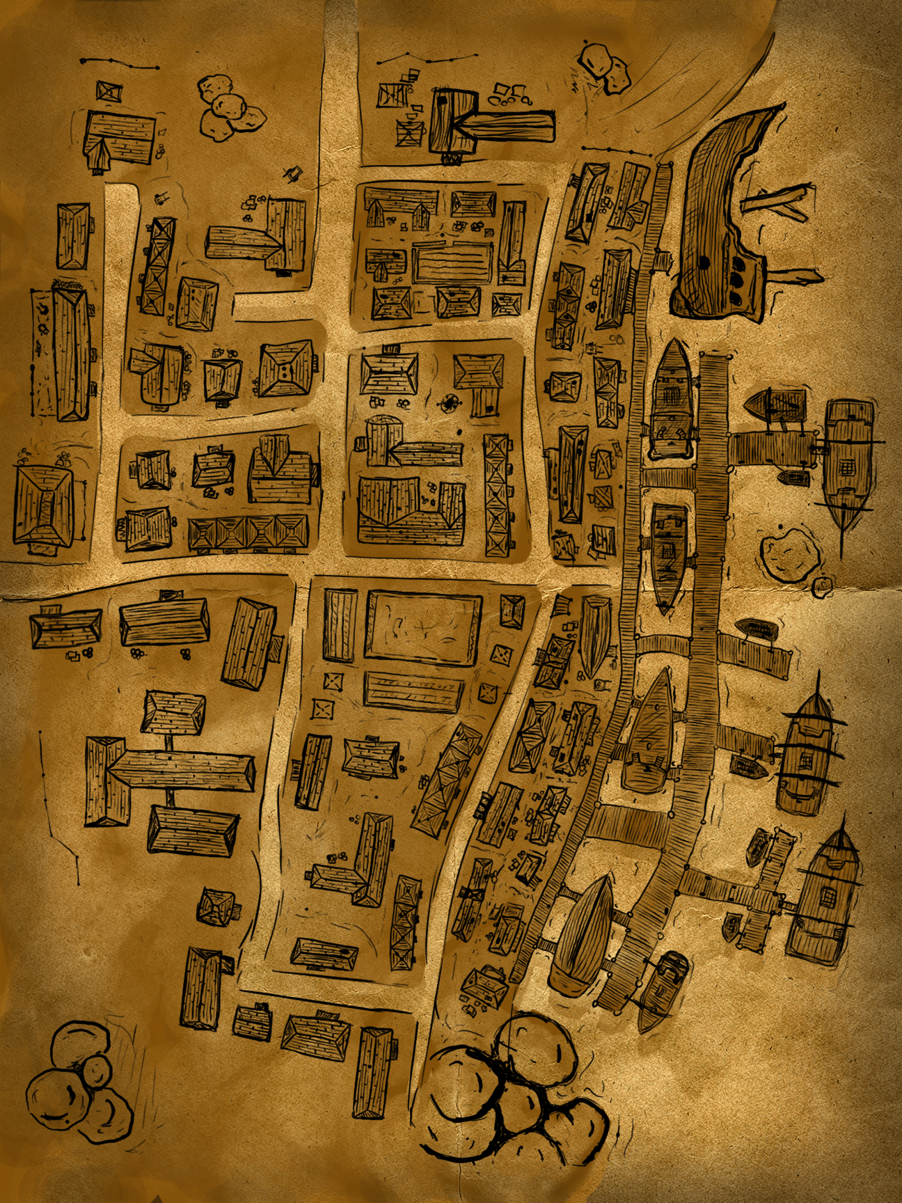 Image of Port Town Map