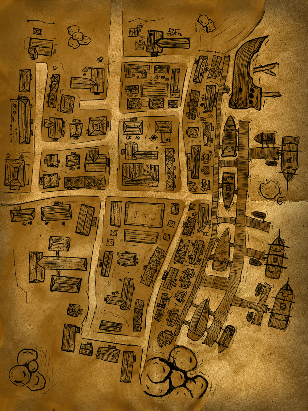 Image of Port Town Map