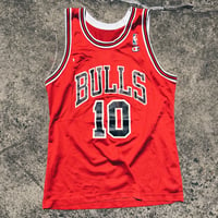 Image 1 of Original Early 90’s Champion Bulls B.J. Armstrong Jersey.